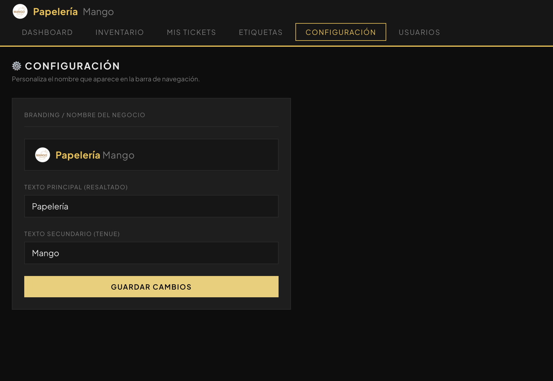 Configuración